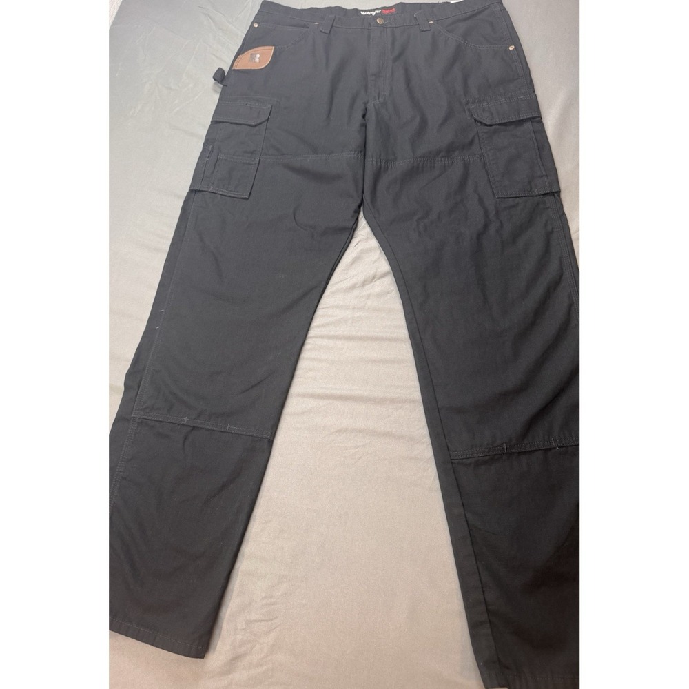 Wrangler Riggs Workwear Pants Men's 40x36 Utility Work Black Cargo - Picture 2 of 16